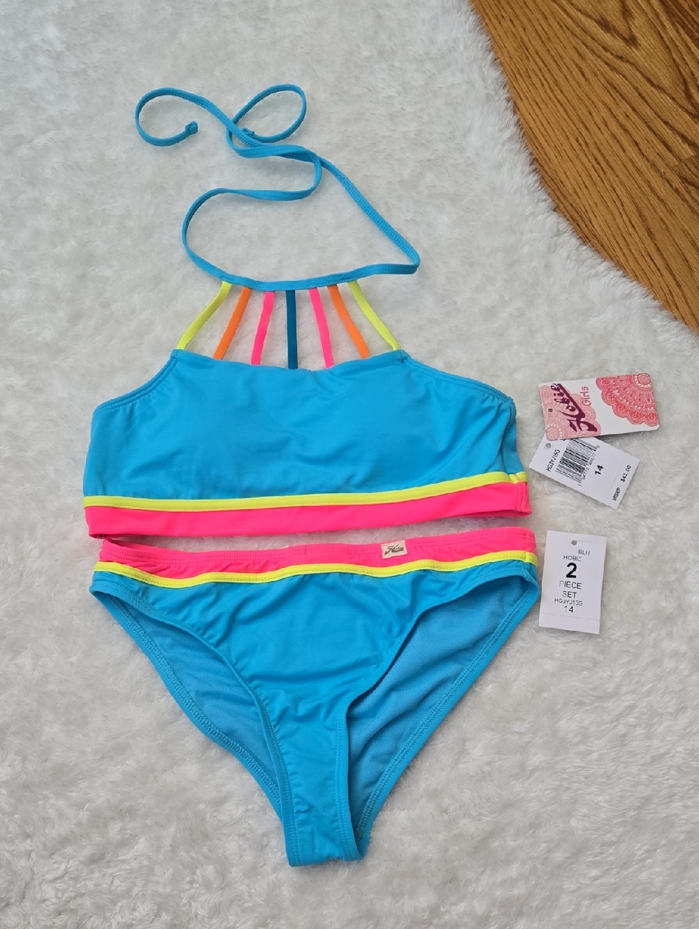 Hobie Bikini Set, Girls Size 14, New With Tags